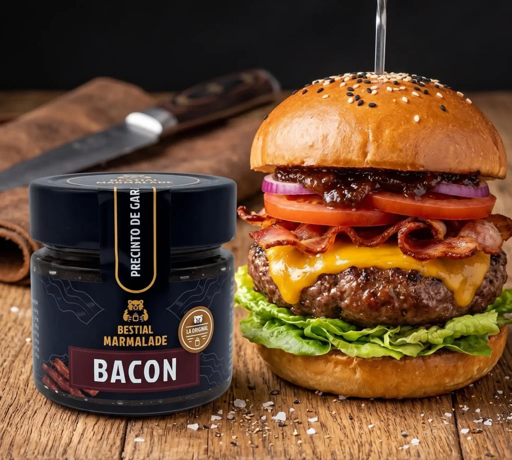 Hamburguesa con Bestial Marmalade de bacon